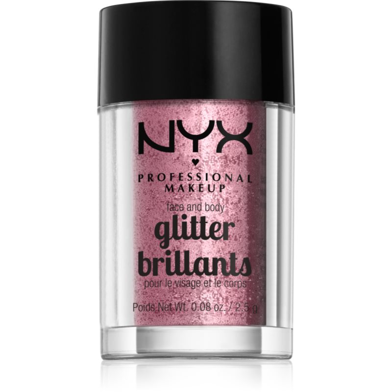 NYX Professional Makeup Face & Body Glitter 02 Rose Trblietky 2,5 g