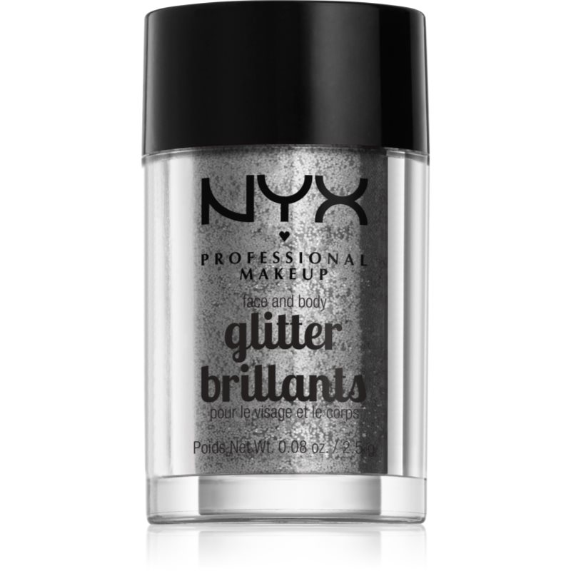 NYX Professional Makeup Face & Body Glitter 10 Silver Trblietky 2,5 g