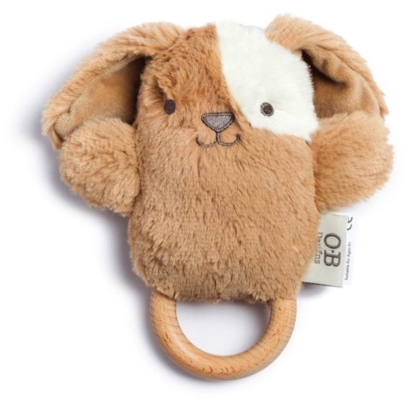 O.B Designs Bunny Soft Rattle Toy jucărie de pluș cu zornăitoare Taupe 3m+ 1 buc