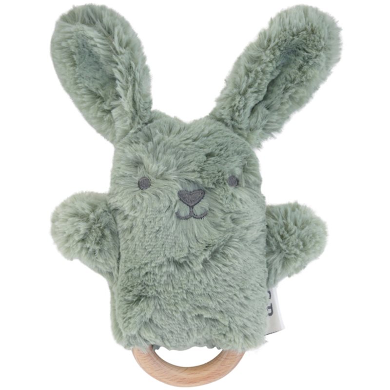 O.B Designs Bunny Soft Rattle Toy jucărie de pluș cu zornăitoare Sage 3m+ 1 buc