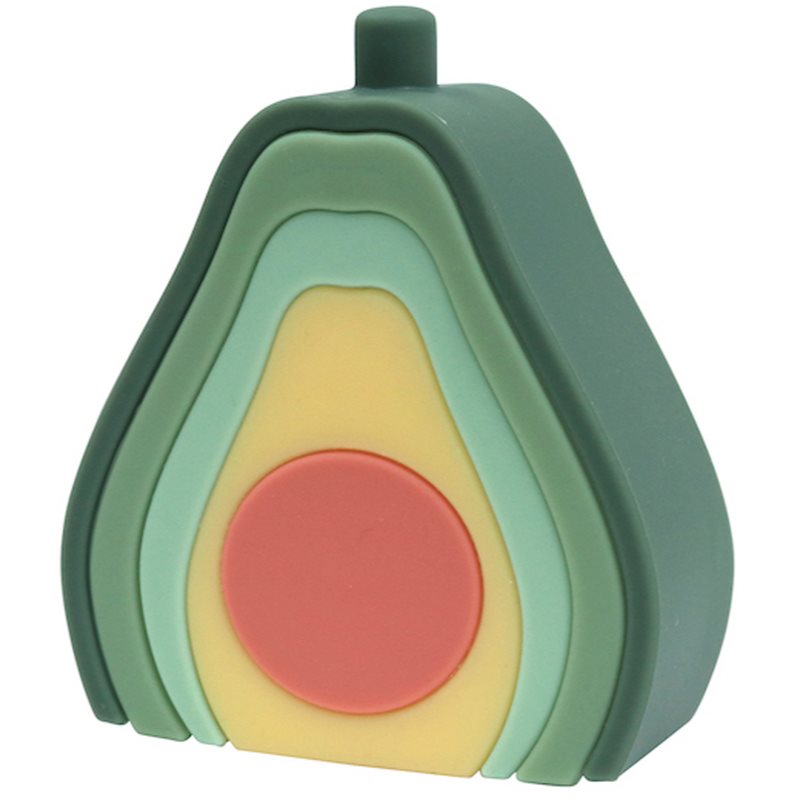 O.B Designs Silicone Avocado Stacker jucărie cu activități 10m+ 1 buc