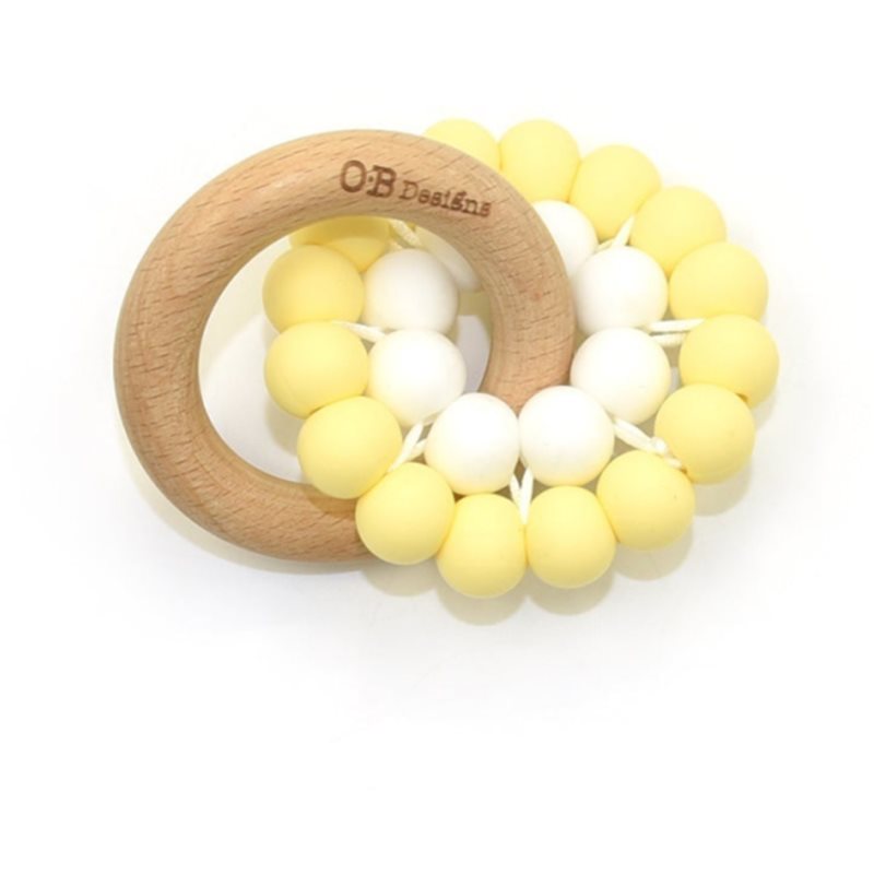 O.B Designs Teether Toy jucărie pentru dentiție Lemon 3m+ 1 buc