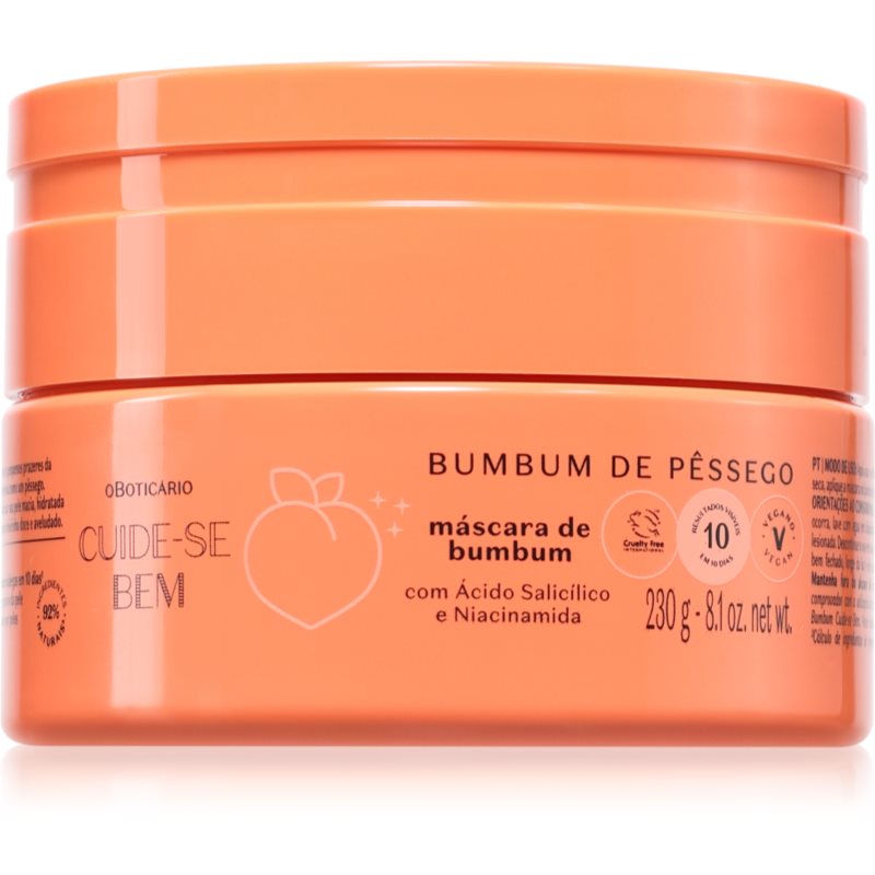 oBoticário Cuide-se Bem Bumbum de Pêssego masca pentru fese si solduri 230 g