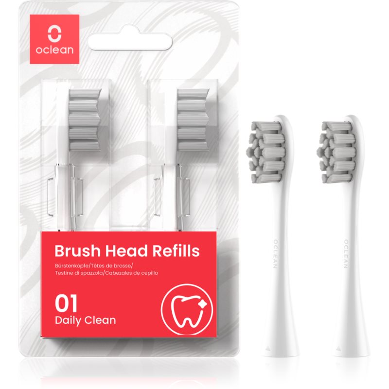 Oclean Brush Head Standard Clean capete de schimb pentru periuta de dinti P2S6 W02 White 2 buc