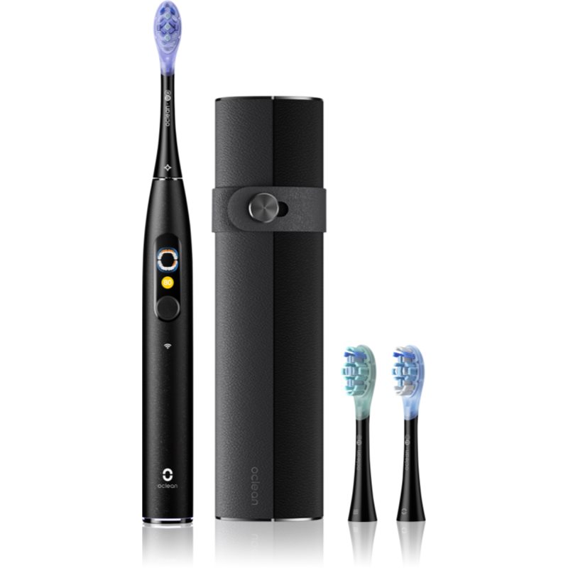Oclean X Ultra 20 Set periuta de dinti cu ultrasunete + 2 capete de schimb cu trusă de călătorie Black
