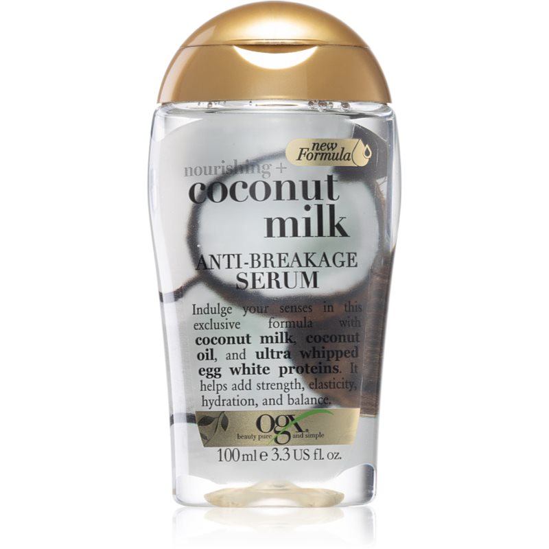 OGX Coconut Milk ser fortifiant pentru par deteriorat 100 ml