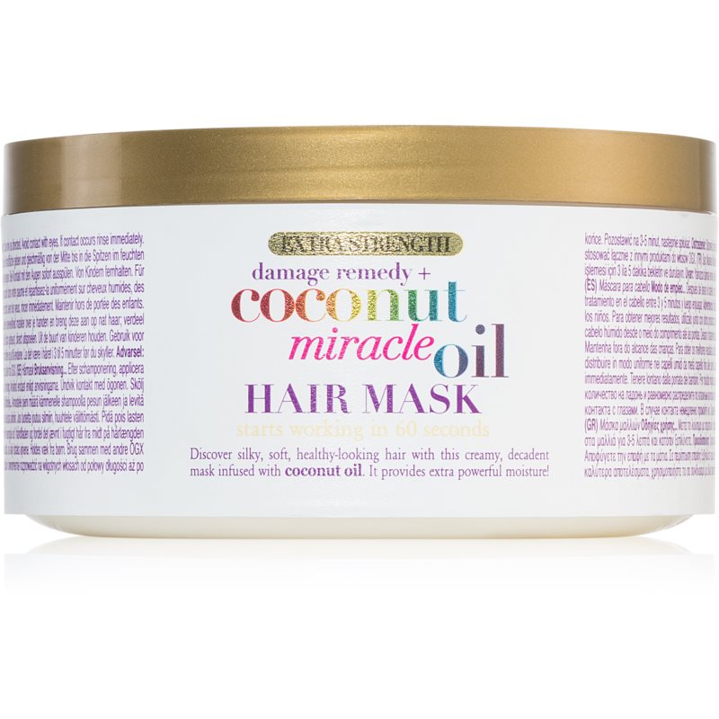 OGX Coconut Miracle Oil mască profund fortifiantă pentru păr cu ulei de cocos 300 ml