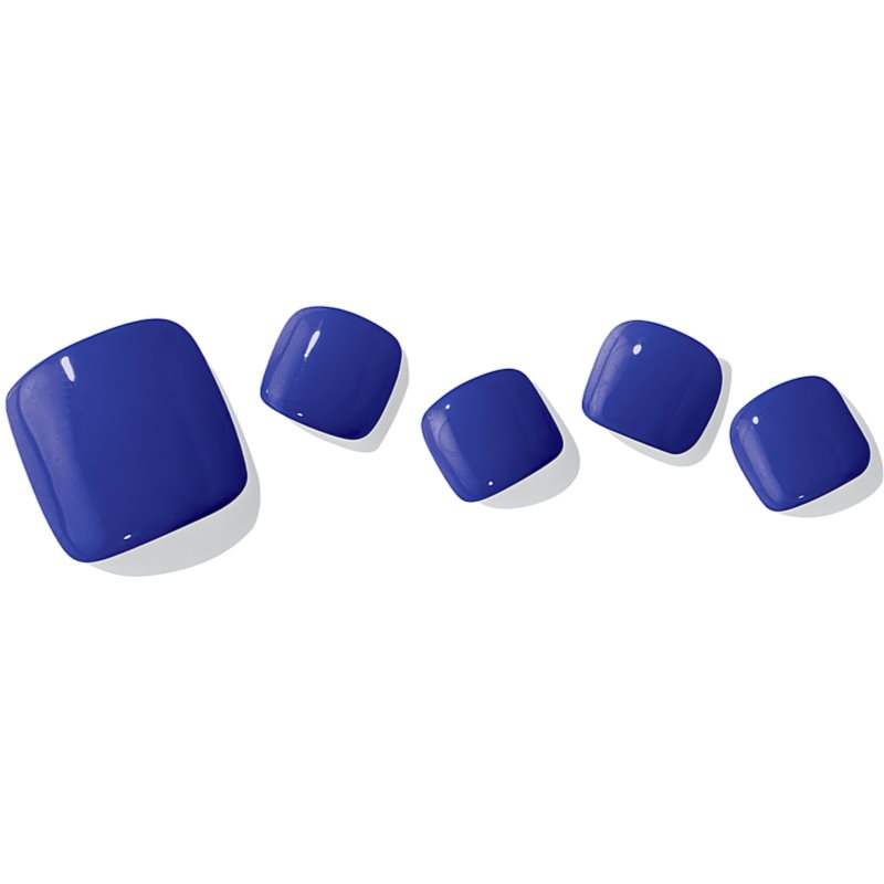 ohora Semi Cured Gel Pedicure Strips P Cobalt Blue folii autocolante pentru unghii pentru picioare culoare PB-010 1 buc