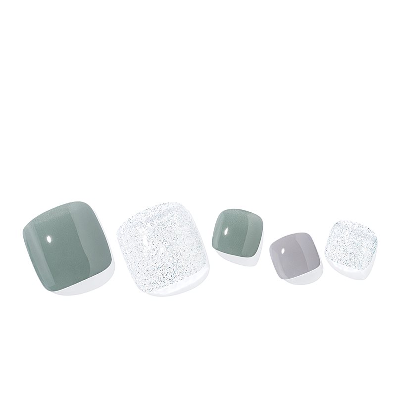 ohora Semi Cured Gel Pedicure Strips P Ice Mint folii autocolante pentru unghii pentru picioare culoare PD-152 1 buc