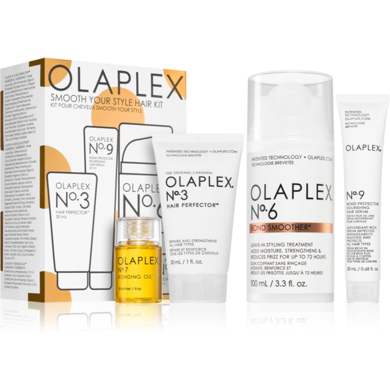 Olaplex Smooth Your Style Kit set (pentru par deteriorat si vopsit)