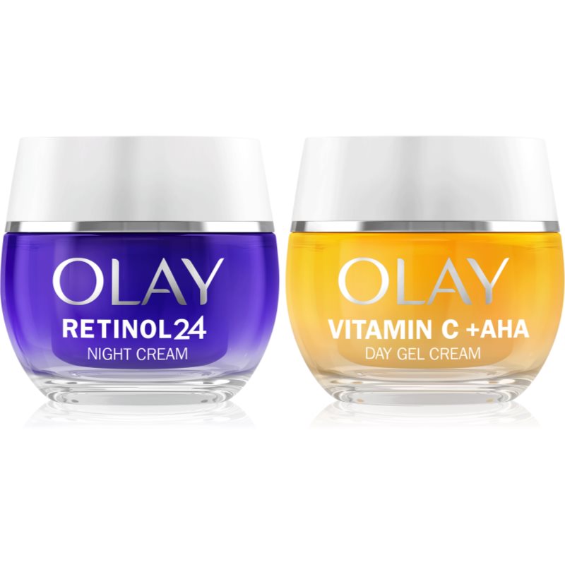 Olay Retinol 24 & Vitamin C + AHA set pentru îngrijirea tenului