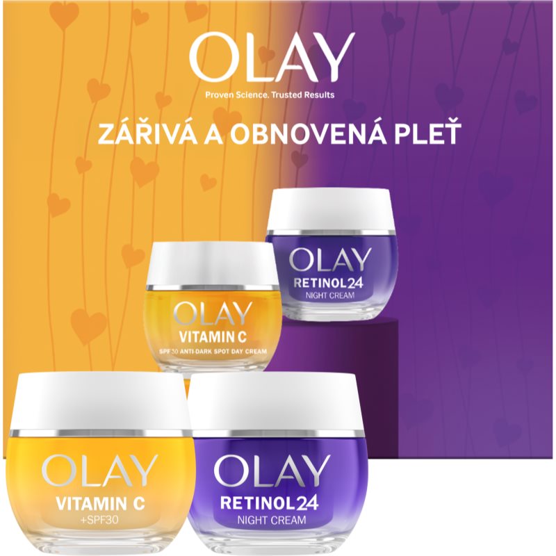 Olay Gift Set Retinol 24 & Vitamin C set cadou pentru strălucirea și netezirea pielii