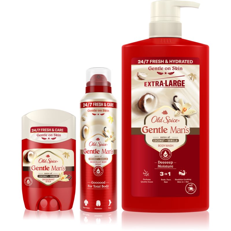 Old Spice Gentle Man's Coconut & Vanilla set pentru corp