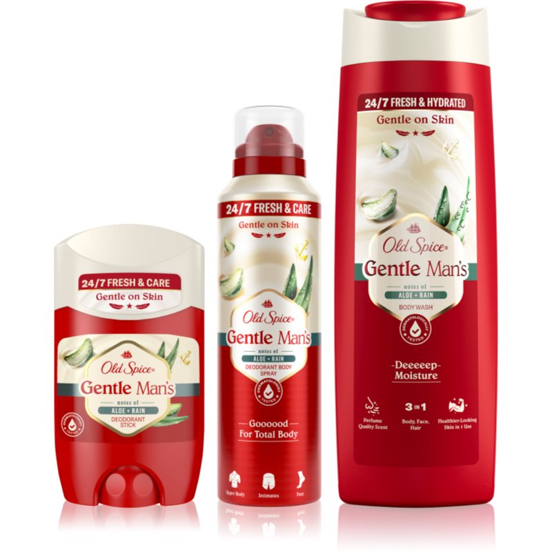 Old Spice Gentle Man's Aloe & Rain set pentru corp
