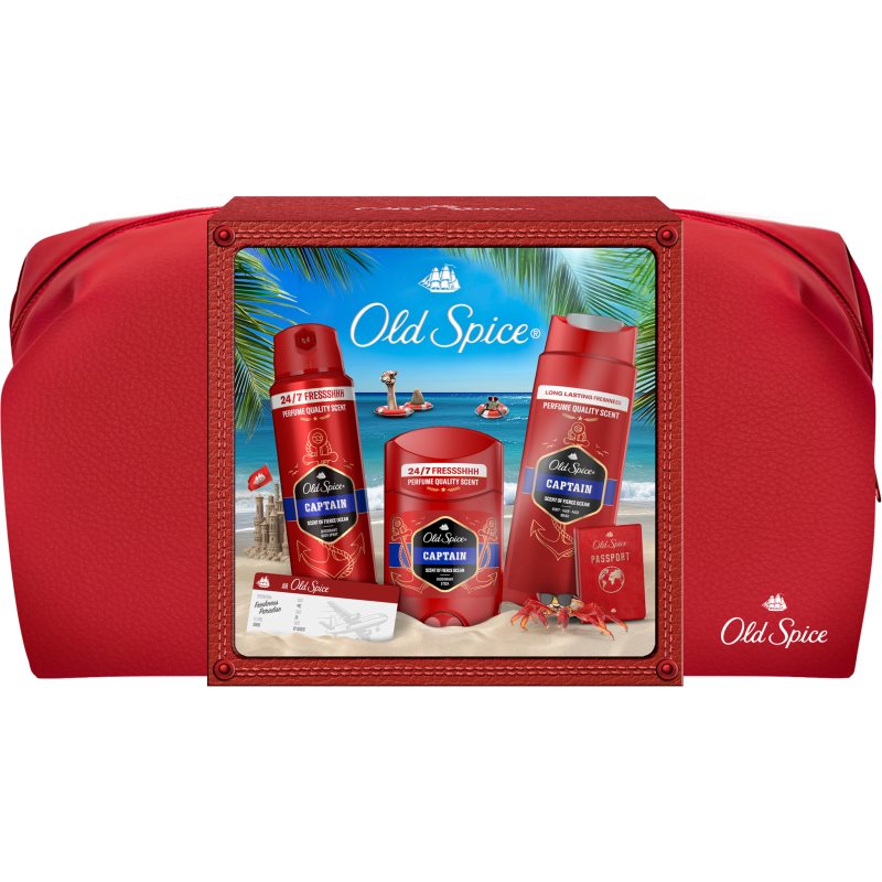 Old Spice Captain Gift Set set cadou pentru barbati Old Spice Captain Gift Set set cadou pentru barbati