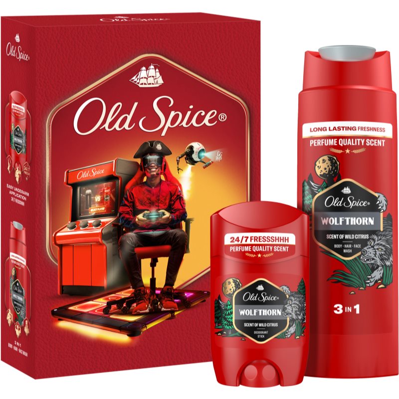 Old Spice Wolfthorn Gamer set cadou pentru barbati