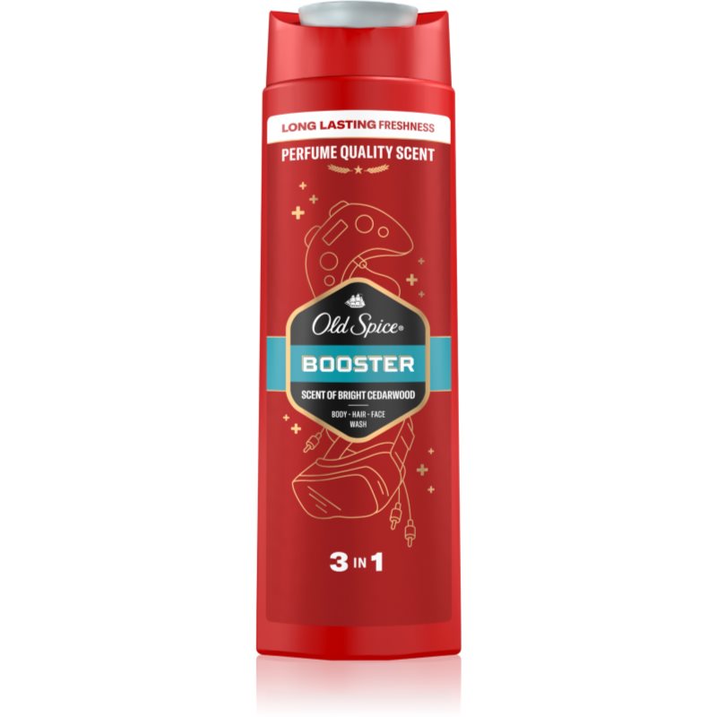 Old Spice Booster 2 in 1 gel de dus si sampon pentru bărbați 400 ml