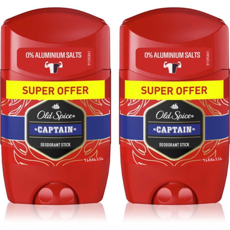 Old Spice Captain deodorant stick pentru bărbați 2x50 ml