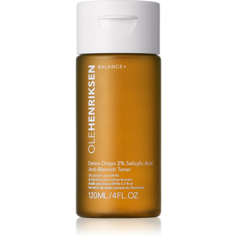 OLEHENRIKSEN Balance+ Detox Drops 2% Salicylic Acid Toner tonic pentru fata cu acid salicilic 120 ml