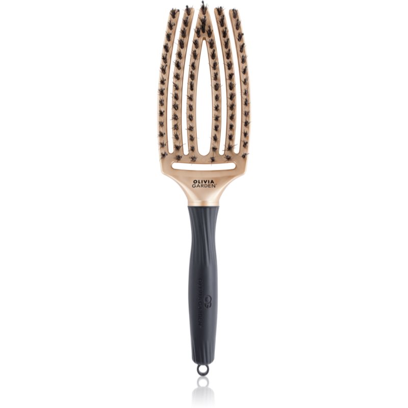 Olivia Garden Fingerbrush Trinity perie de tip paletă Gold 1 buc