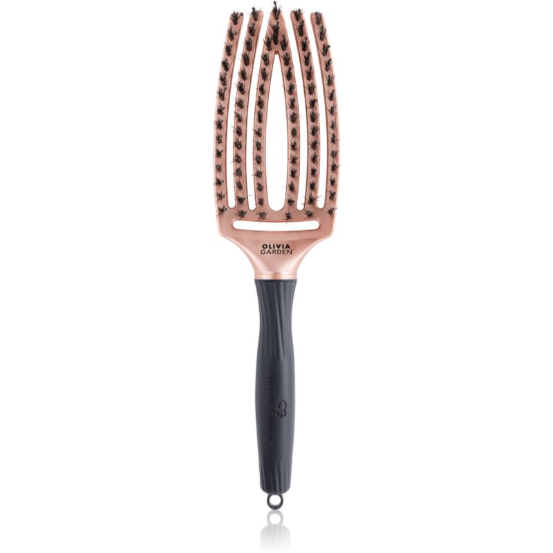 Olivia Garden Fingerbrush Trinity perie de tip paletă Rose Gold 1 buc