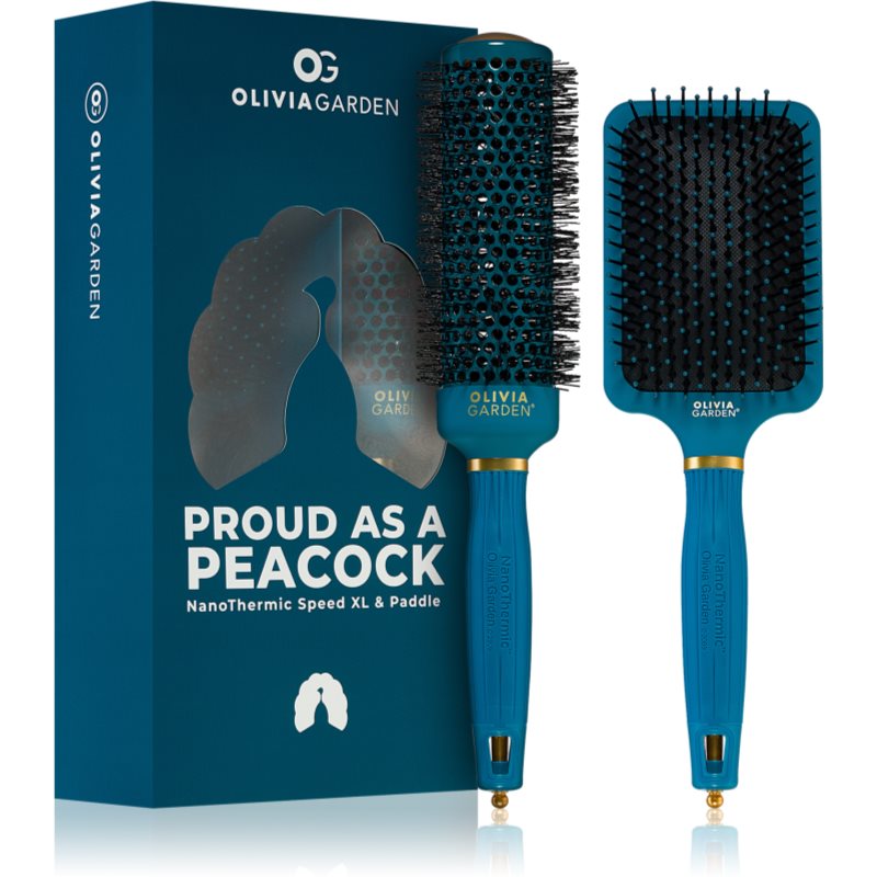 Olivia Garden NanoThermic Peacock Set set cadou (pentru modelarea termica a parului)