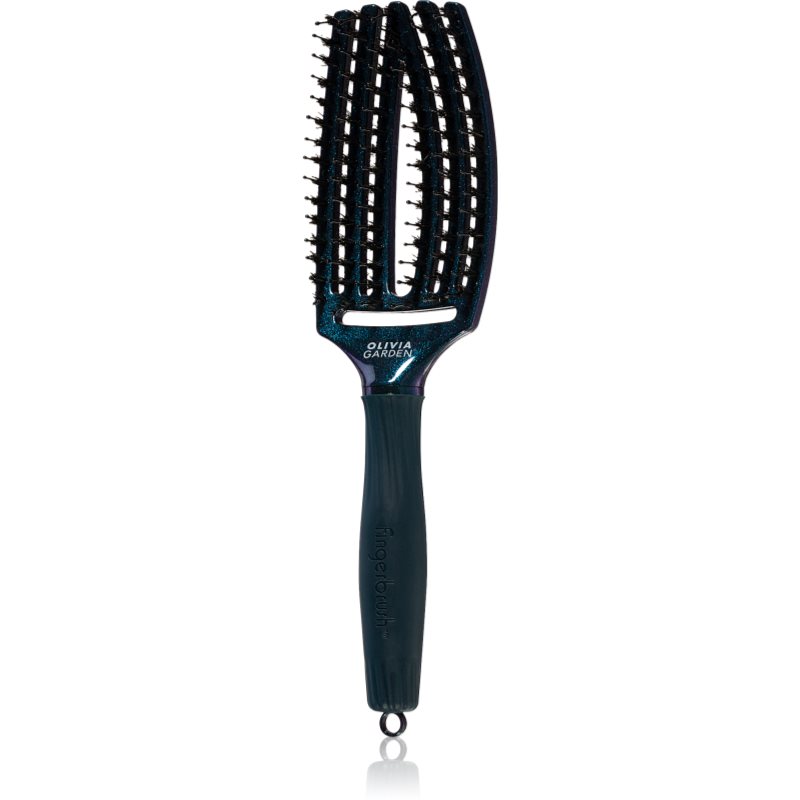 Olivia Garden Fingerbrush Midnight Desert perie de tip paletă odstín Saphire 27 cm