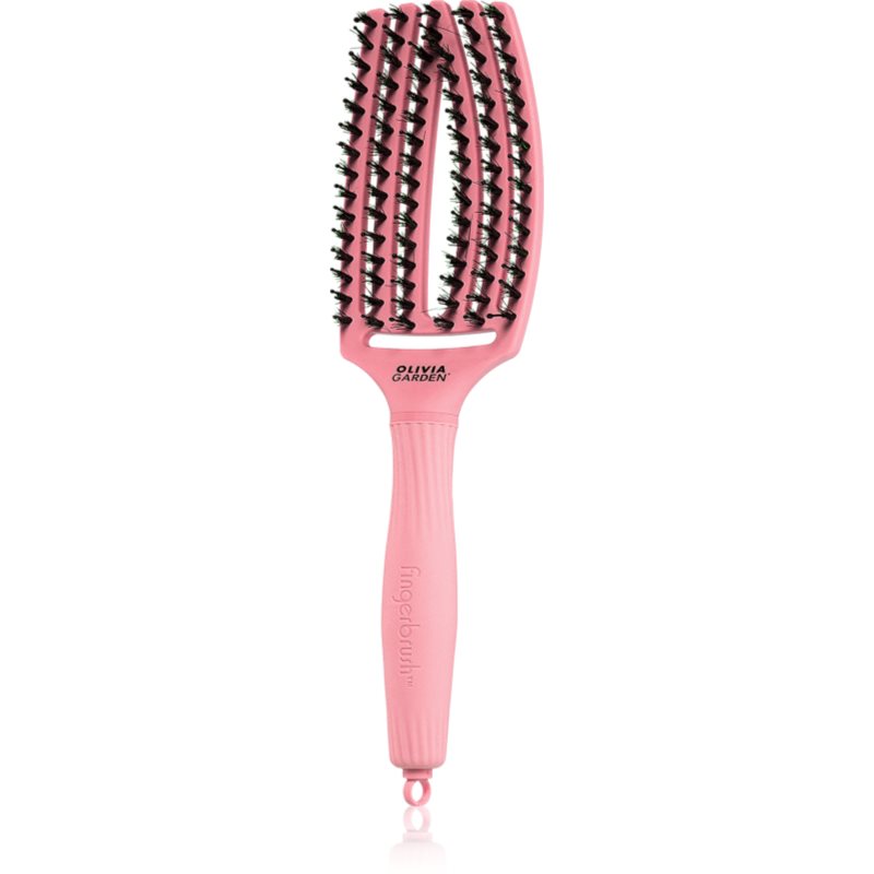 Olivia Garden Fingerbrush Boar & Nylon perie de par cu peri de nailon și de mistreț 1 buc