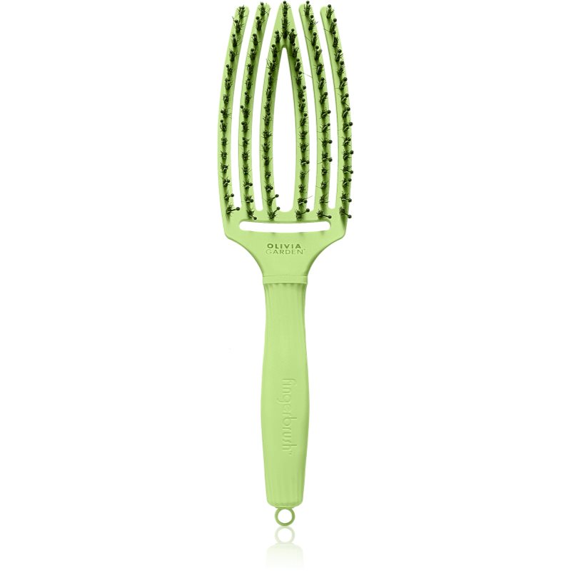 Olivia Garden Fingerbrush Boar & Nylon perie de par cu peri de nailon și de mistreț Dolce Vita Green Pistacchio 1 buc Olivia Garden Fingerbrush Boar & Nylon perie de par cu peri de nailon și de mistreț Dolce Vita Green Pistacchio 1 buc