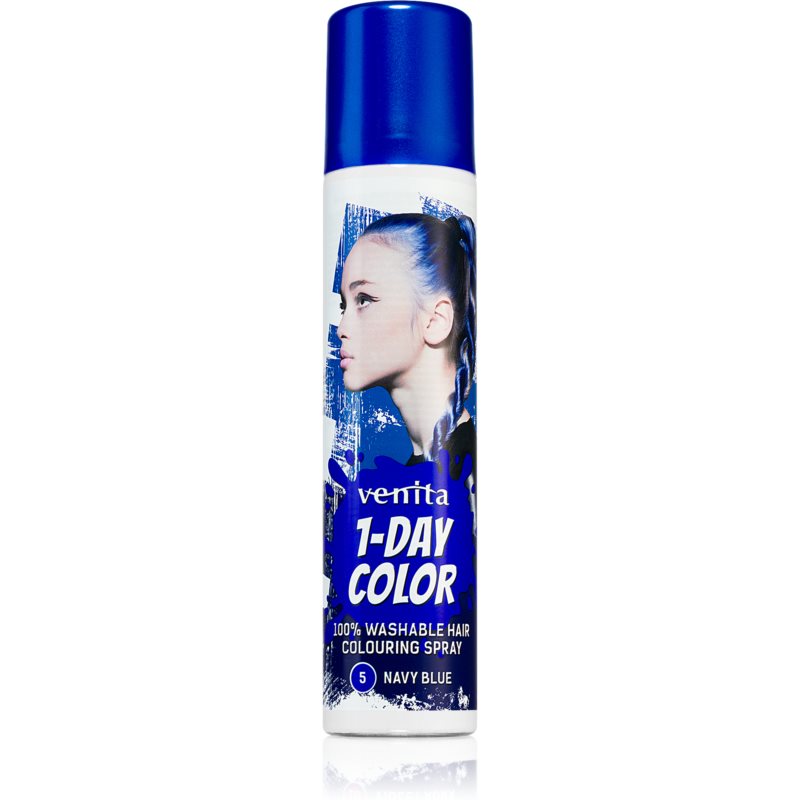 Venita 1-Day Color spray colorat pentru păr culoare No. 5 - Navy Blue 50 ml