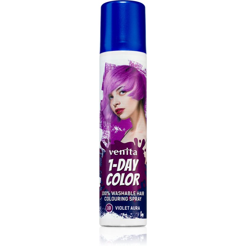 Venita 1-Day Color spray colorat pentru păr culoare No. 10 - Violet Aura 50 ml