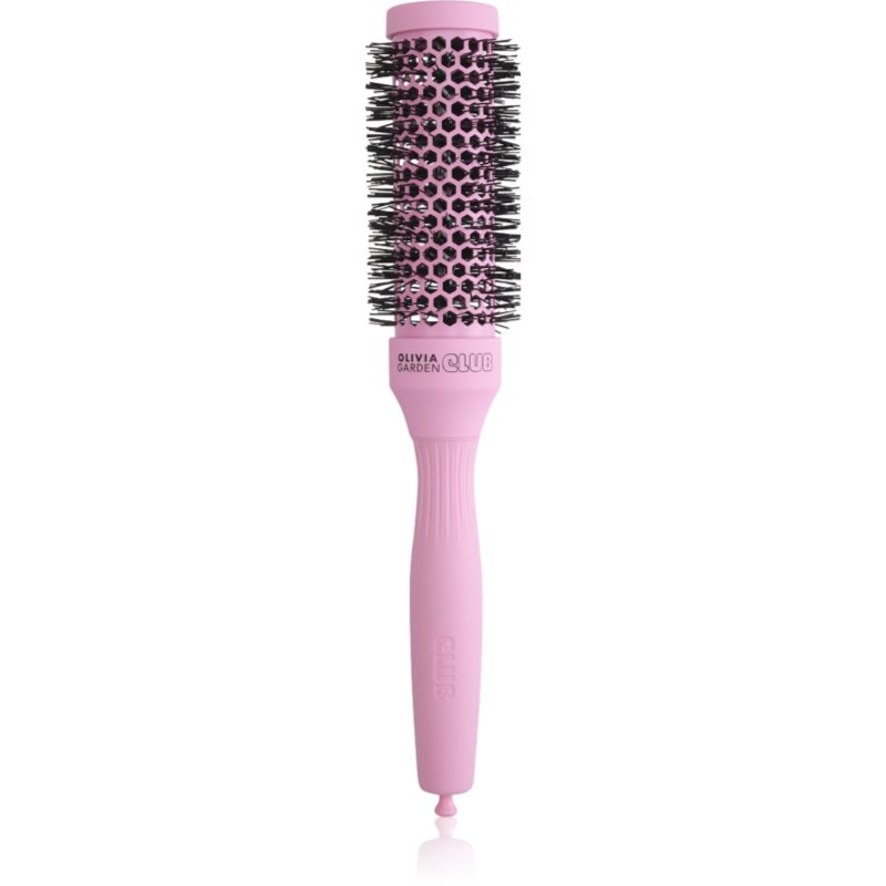 Olivia Garden Club The Glow Blowout Ceramic Round Brush Pink perie rotundă pentru păr S 1 buc