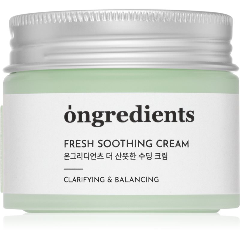 Ongredients Fresh Soothing Cream crema gel hidratanta cu textura usoara 50 ml
