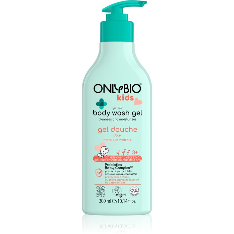 OnlyBio Kids Gentle Gel de curatare delicat pentru piele sensibila de 3 ani 300 ml