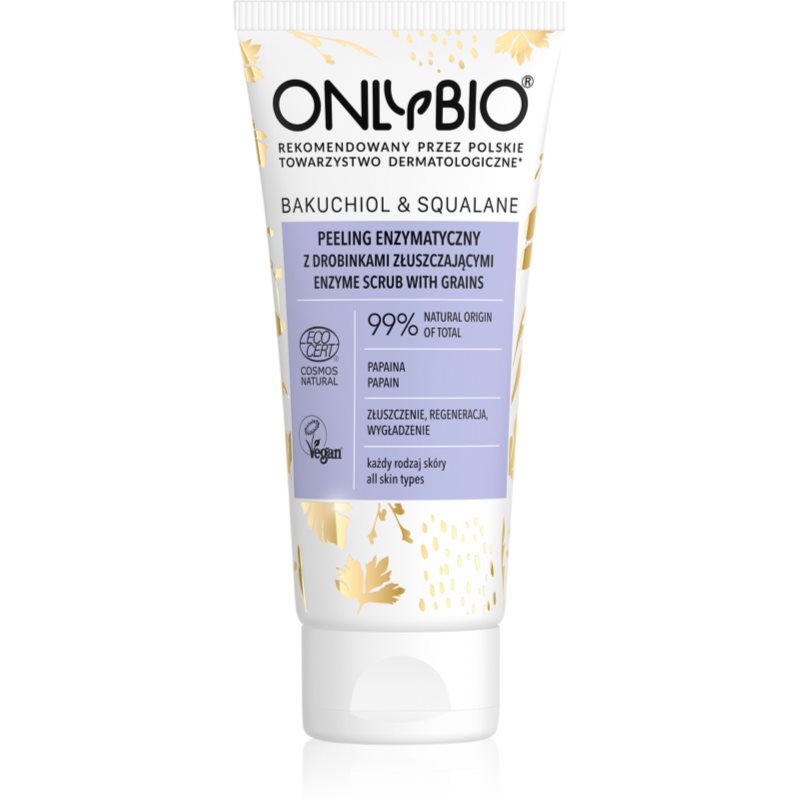 OnlyBio Bakuchiol & Squalane peeling enzimatic pentru piele neteda si delicata 75 ml