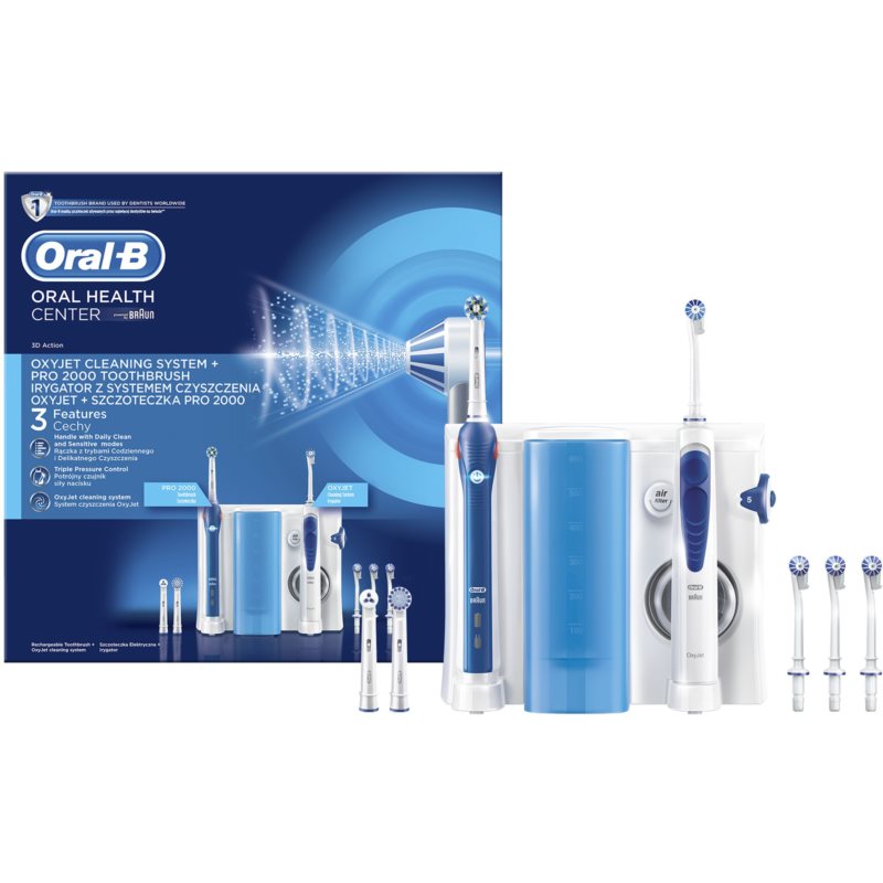 Oral B Oxyjet + PRO 2000 elektrický zubní kartáček a ústní sprcha v jednom OC501.535.2
