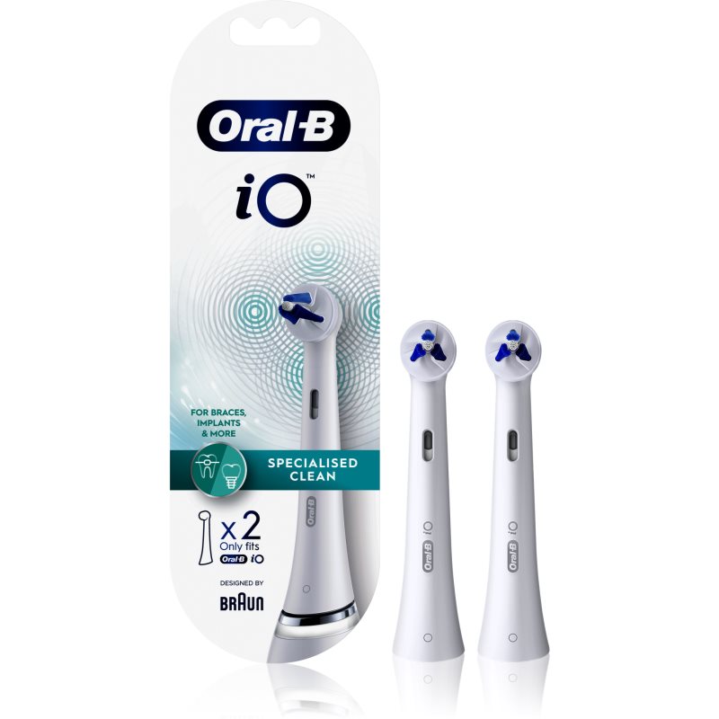 Oral B iO Specialised Clean capete de schimb pentru curățarea aparatelor dentare 2 buc