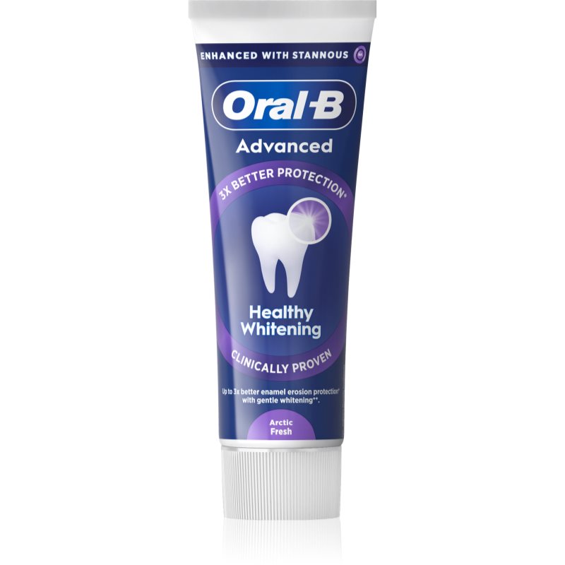 Oral-B Advanced Healthy Whitening pasta de dinti cu efect de albire și calmare Arctic Fresh 75 ml