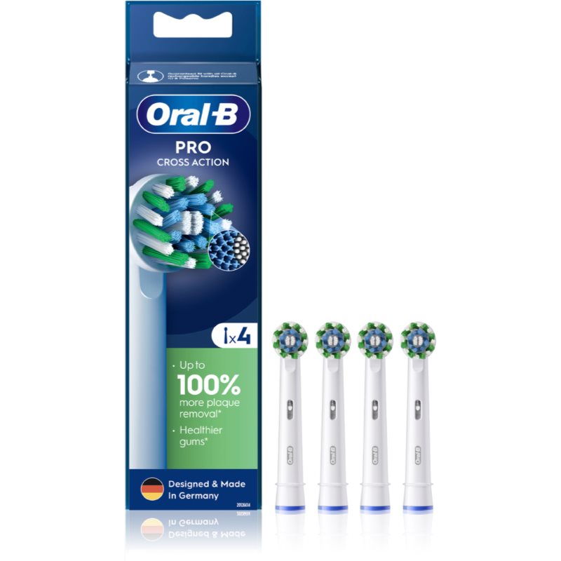 Oral B PRO Cross Action Erstatningshoveder til tandbørste 4 stk.
