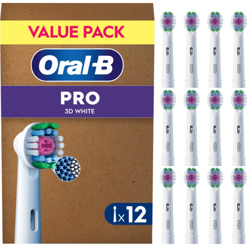 Oral-B PRO 3D White capete de schimb pentru periuta de dinti 12 buc