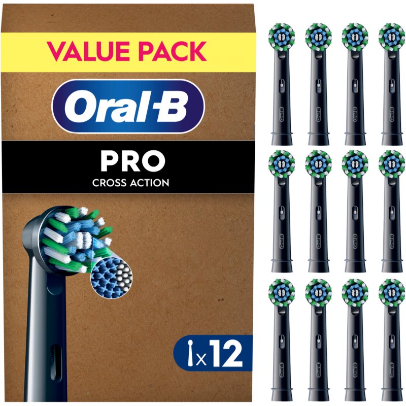 Oral-B PRO Cross Action capete de schimb pentru periuta de dinti Black 12 buc