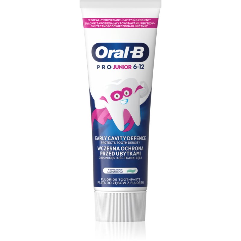 Oral B PRO Junior Pasta de dinti pentru copii. 6-12 y. 75 ml