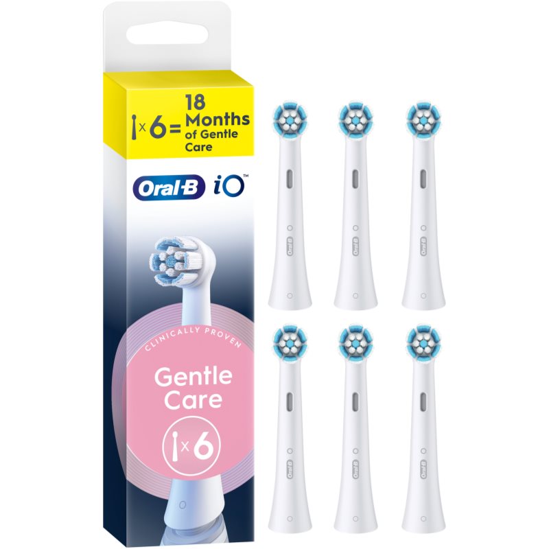 Oral-B iO Gentle Care capete de schimb pentru gingii sensibile White 6 buc
