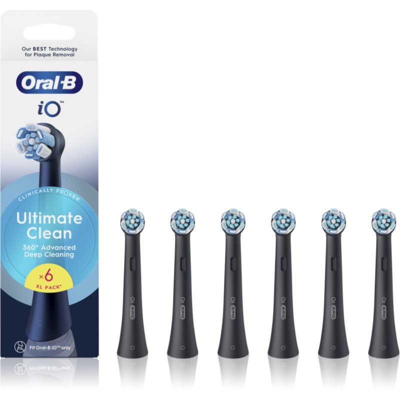 Oral B iO Ultimate Clean capete de schimb pentru periuta de dinti Black 6 buc