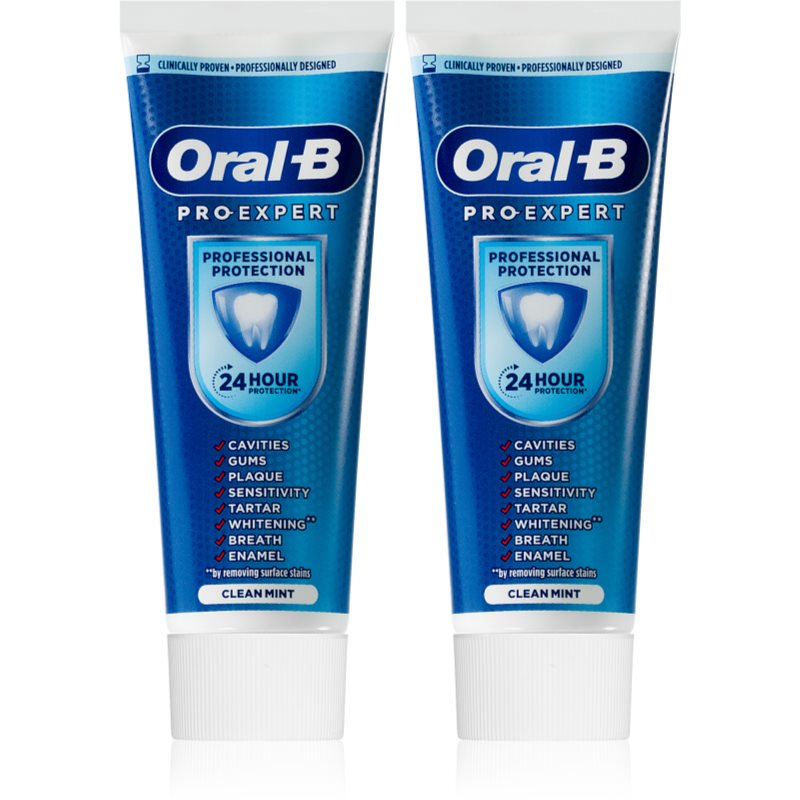 Oral B Pro Expert Professional Protection pastă de dinți pentru protecția gingiilor 2x75 ml