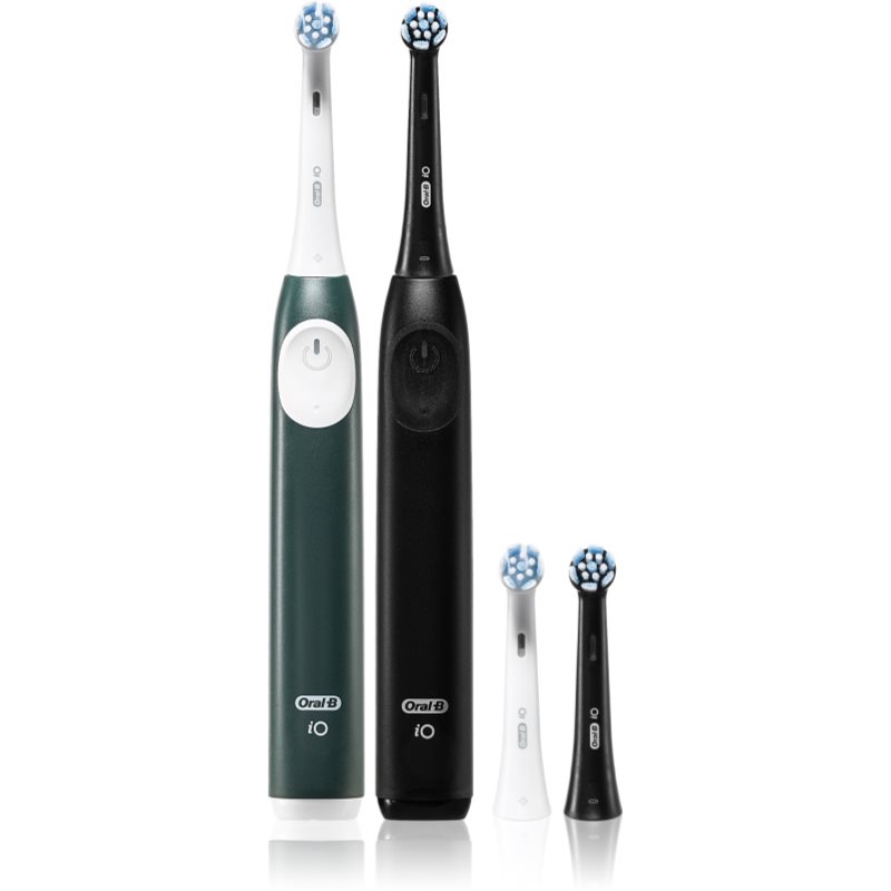 Oral B iO2 periuta de dinti electrica pachet duo Black & Dark Green 1 buc