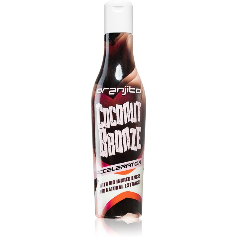 Oranjito Coconut Bronze Accelerator loțiune pentru bronzat la solar, cu componente bio și accelerator de bronzare 200 ml