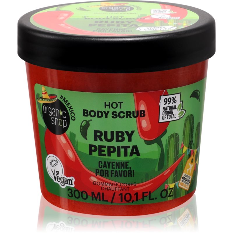 Organic Shop Body Scrub Ruby Pepita exfoliant cald 300 ml