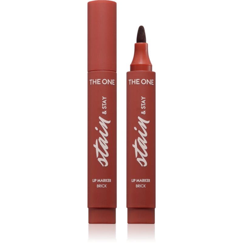 Oriflame The One Stain & Stay ruj cu persistenta indelungata tip cariocă culoare Brick 2.5 g