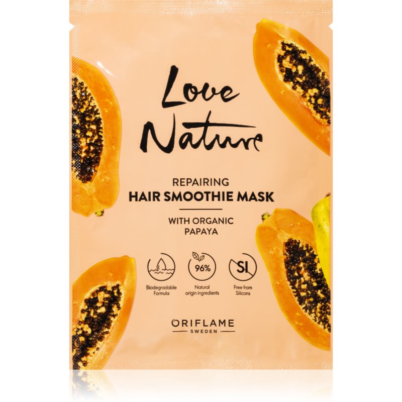 Oriflame Love Nature Organic Papaya masca de par regeneratoare 30 ml